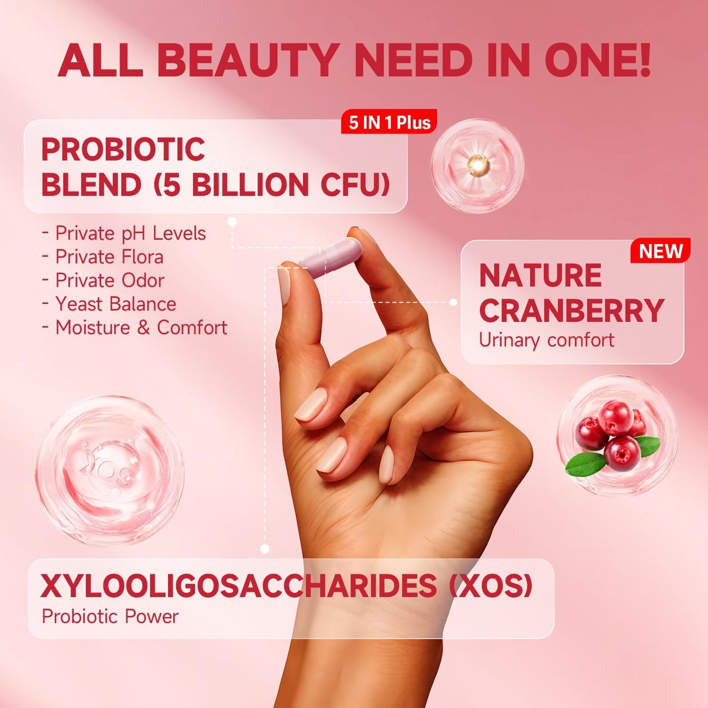 Quit Mood- Vaginal Probiotics for Women (60 capsules)